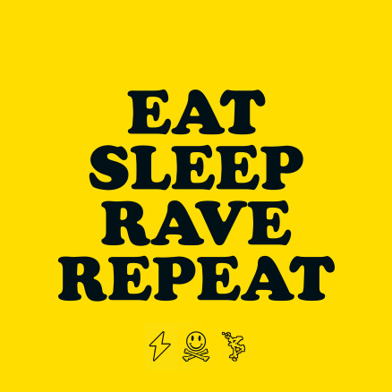 Eat Sleep Rave Repeat all logo